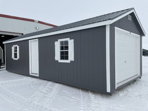 14'x32' Ranch Gable Wood Panel Garage