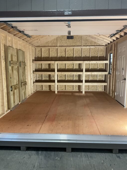 12'x16' Ranch Gable Wood Panel Garage