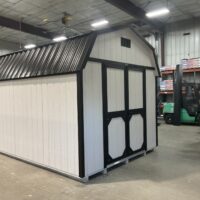 10'x12' High Barn Wood Panel Shed
