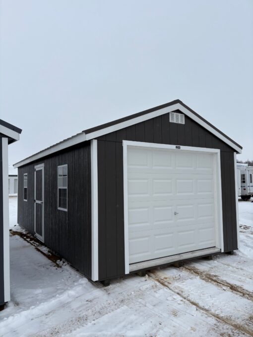 12'x24' Economy Ranch Wood Panel Garage