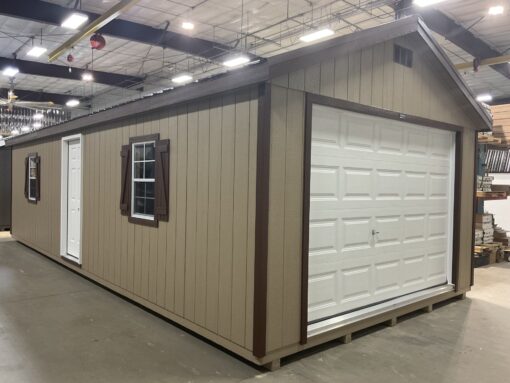 14'x32' Ranch Gable Wood Panel Garage