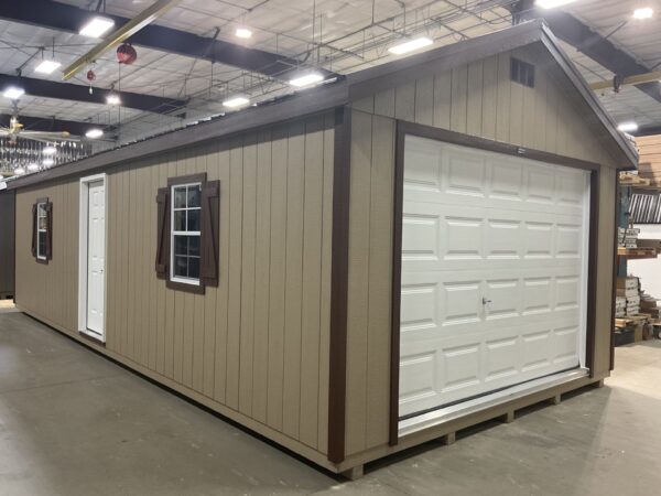 14'x32' Ranch Gable Wood Panel Garage