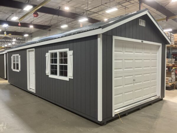 14'x32' Ranch Gable Wood Panel Garage