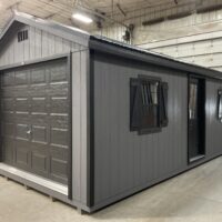 12'x24' Ranch Gable Wood Panel Garage
