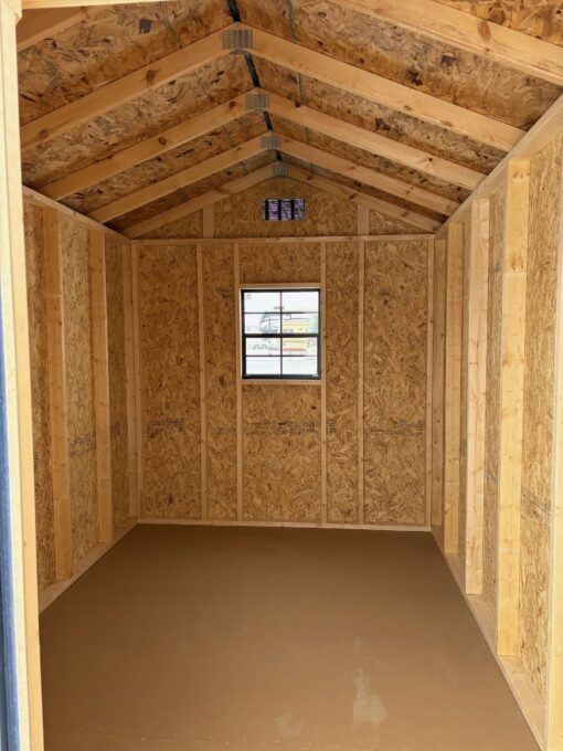 8'x12' Economy Ranch Gable Wood Shed