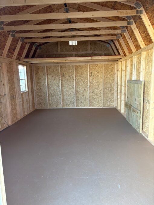 12'x20' Economy High Barn Wood Shed