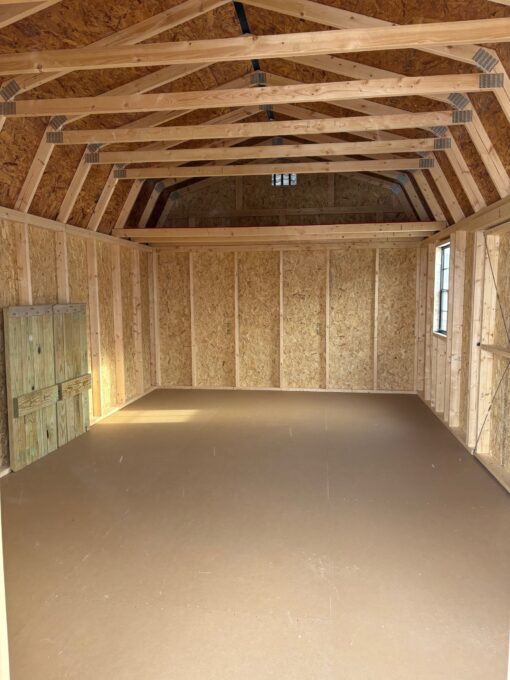 12'x20' Economy High Barn Wood Shed