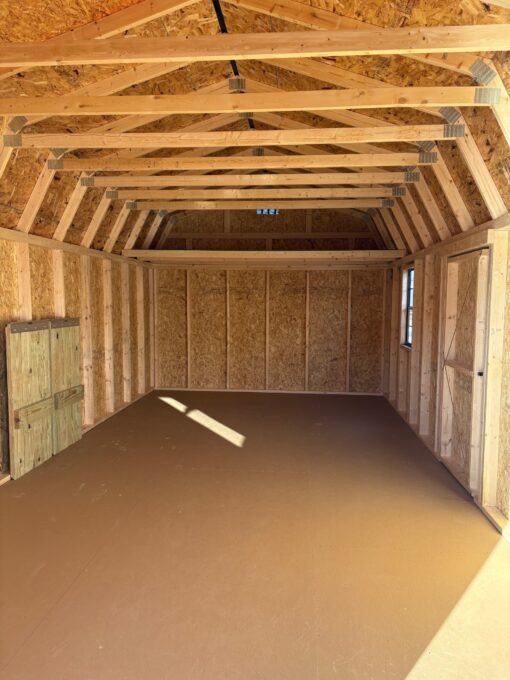 12'x24' Economy High Barn Wood Shed