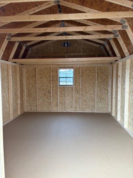 12'x16' Economy High Barn Wood Shed