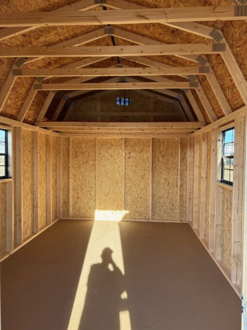 10'x16' Economy High Barn Wood Shed