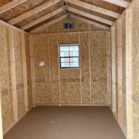 70940-1 8'x12' Economy Ranch Gable Wood Shed