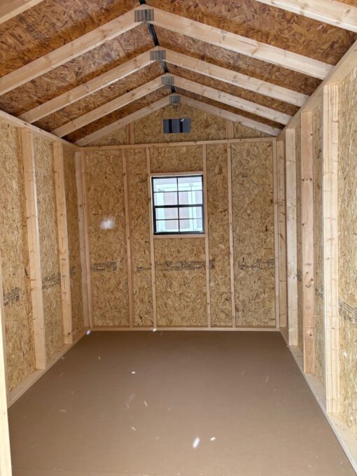 70940-1 8'x12' Economy Ranch Gable Wood Shed