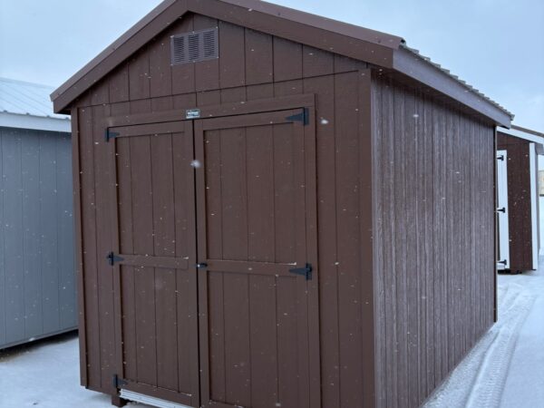 8'x12' Economy Ranch Gable Wood Shed