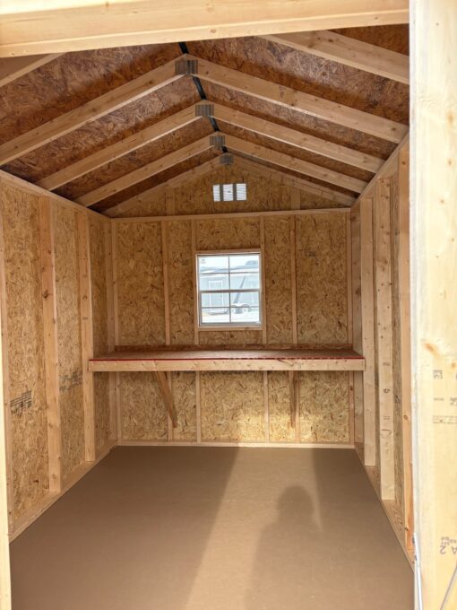 8'x12' Economy Ranch Gable Wood Shed