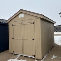 8'x12' Economy Ranch Gable Wood Shed
