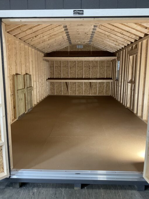 71206-1 12'x24' Ranch Gable Wood Panel Shed
