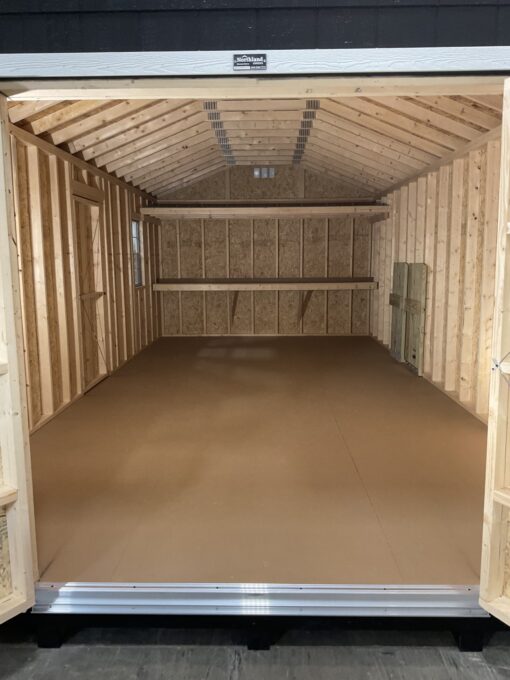 71214-1 12'x24' Ranch Gable Wood Panel Shed