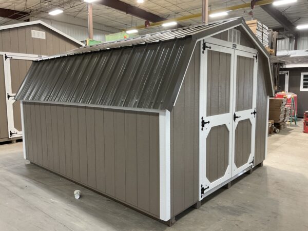 10'x12' Low Barn Wood Panel Shed