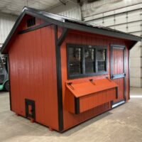 8'x12' Quaker Gable Wood Panel Chicken Coop