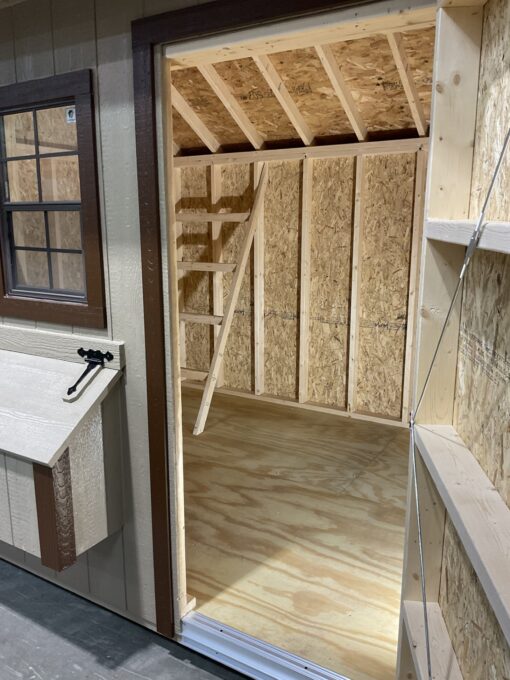 71274-1 8'x12' Quaker Gable Wood Panel Chicken Coop