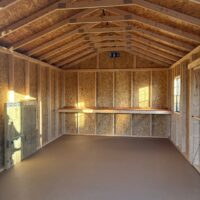 12'x20' Economy Ranch Gable Wood Shed