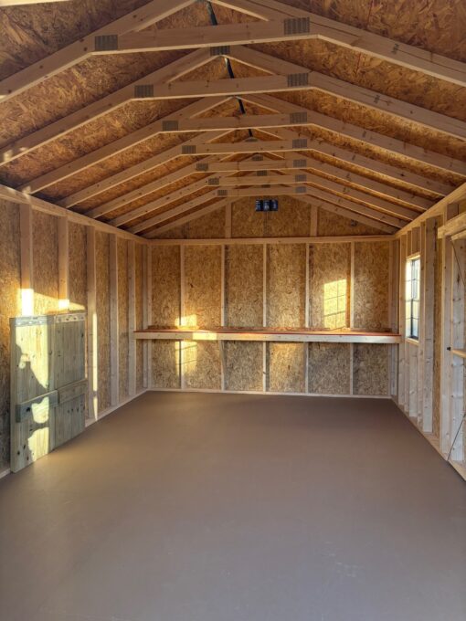 12'x20' Economy Ranch Gable Wood Shed