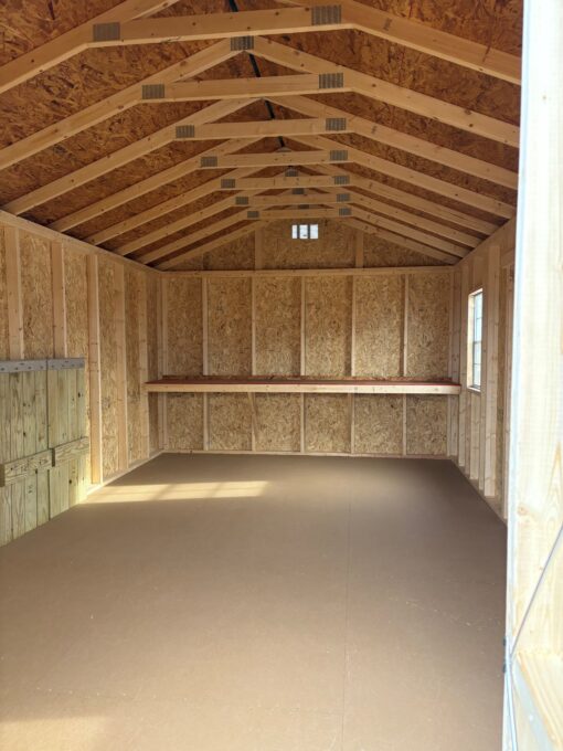 12'x20' Economy Ranch Gable Wood Shed