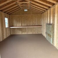 12'x20' Economy Ranch Gable Wood Shed