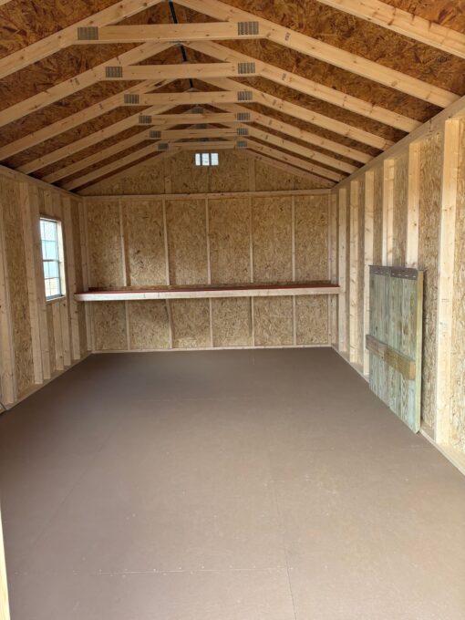 12'x20' Economy Ranch Gable Wood Shed