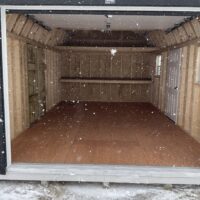 71554-1 12'x20' High Barn Wood Panel Garage