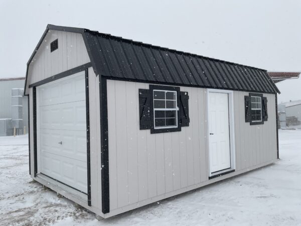 12'x20' High Barn Wood Panel Garage