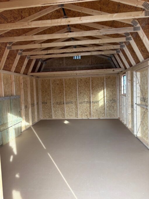 12'x20' Economy High Barn Wood Shed