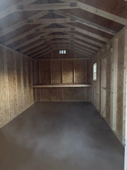 71579-1 10'x20' Economy Ranch Gable Wood Shed