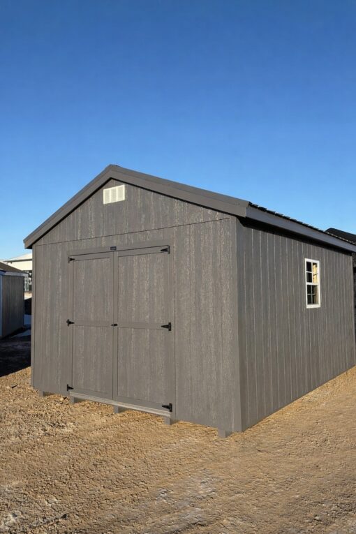 71587 12'x16' Economy Ranch Gable Wood Shed