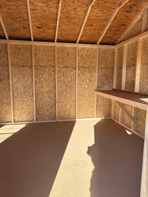 12'x16' Economy Ranch Gable Wood Shed