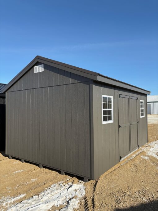 12'x16' Economy Ranch Gable Wood Shed