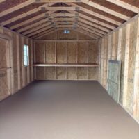 12'x24' Economy Ranch Gable Wood Shed