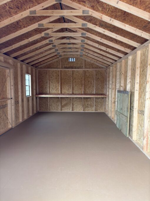 12'x24' Economy Ranch Gable Wood Shed