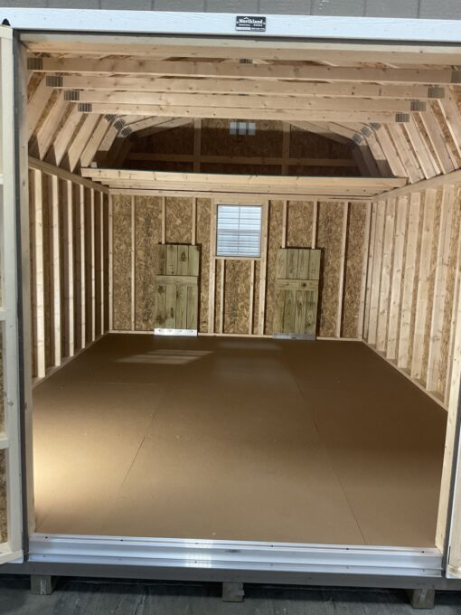 12'x16' High Barn Wood Panel Shed