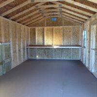 12'x20' Economy Ranch Gable Wood Shed