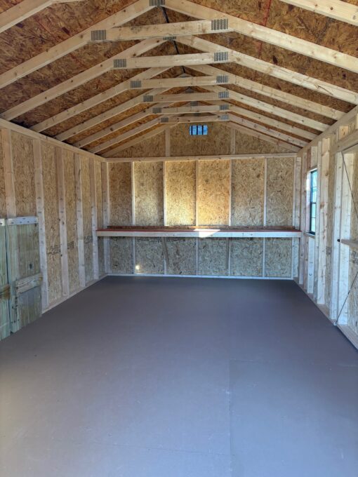 12'x20' Economy Ranch Gable Wood Shed