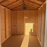 8'x12' Economy Ranch Gable Wood Shed