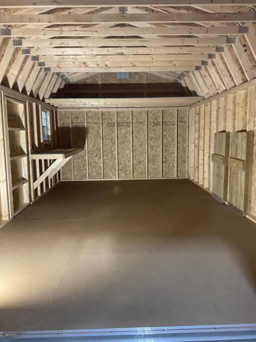 12'x20' High Barn Wood Panel Shed