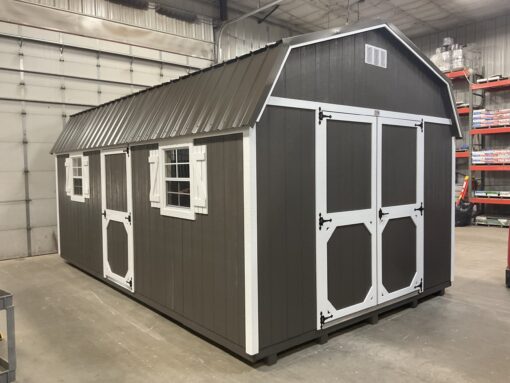 12'x20' High Barn Wood Panel Shed