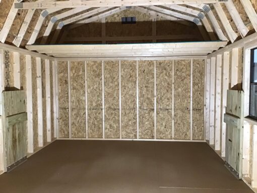 12'x16' High Barn Wood Panel Shed