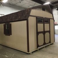 12'x16' High Barn Wood Panel Shed