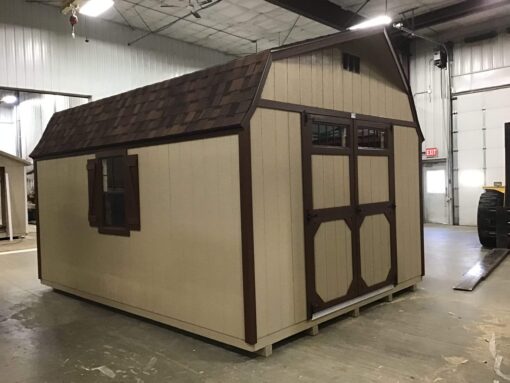 12'x16' High Barn Wood Panel Shed