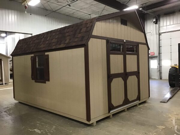 12'x16' High Barn Wood Panel Shed