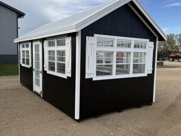 Tricorn Black2 10'x20' Greenhouse Deluxe Style