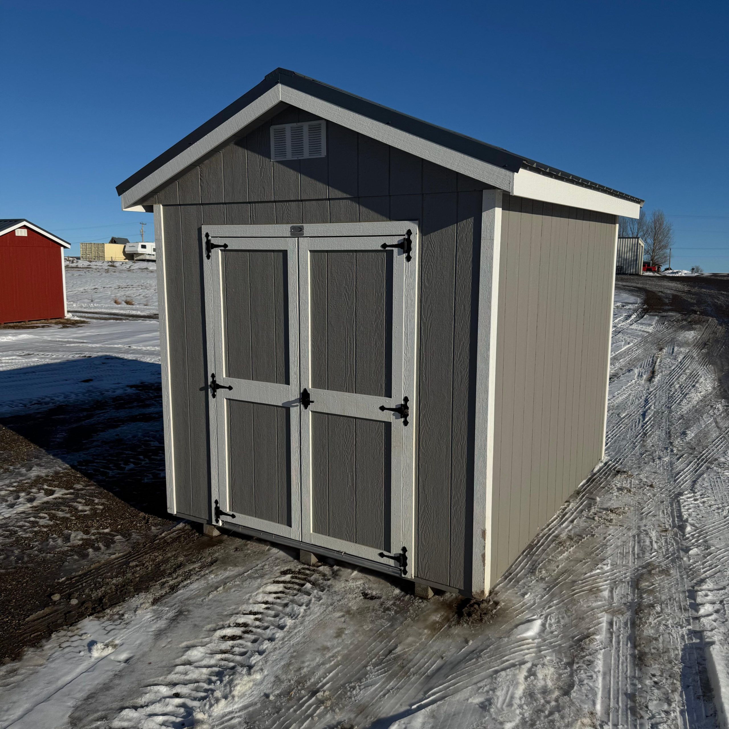 8'x10' Ranch Gable Wood Panel Shed - USED For Sale| #59700